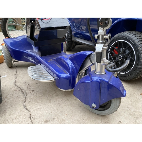 1332 - A BLUE ROAD-KNIGHT MICRO MOBILITY SCOOTER (NO KEY OR CHARGER)