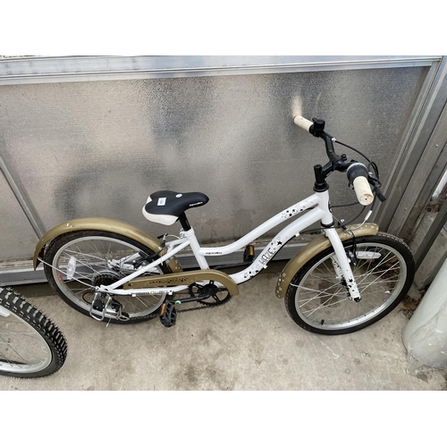 1366 - TWO APOLLO CHILDRENS BIKES TO INCLUDE A HAZE WITH 6 SPEED GEAR SYSTEM AND AN FS24 WITH FRONT AND REA... 