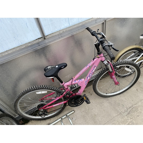 1366 - TWO APOLLO CHILDRENS BIKES TO INCLUDE A HAZE WITH 6 SPEED GEAR SYSTEM AND AN FS24 WITH FRONT AND REA... 