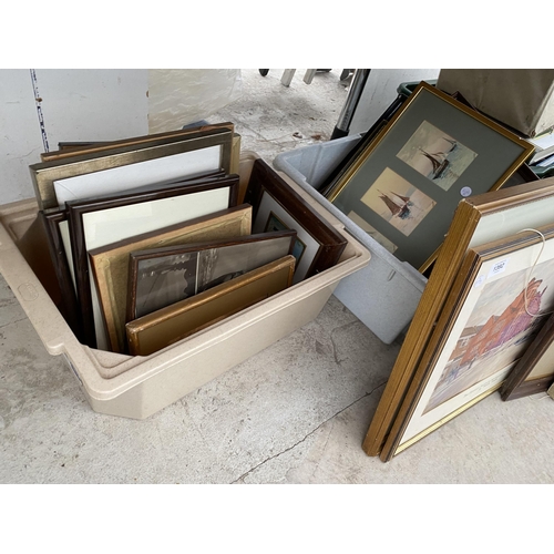 1387 - AN ASSORTMENT OF FRAMED PRINTS AND PICTURES