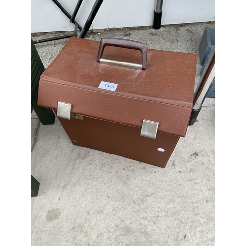 1393 - A CARRY CASE CONTAINING LP RECORDS