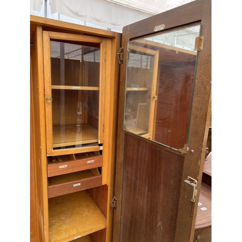 2462 - A MID 20TH CENTURY TWO DOOR WARDROBE, 36