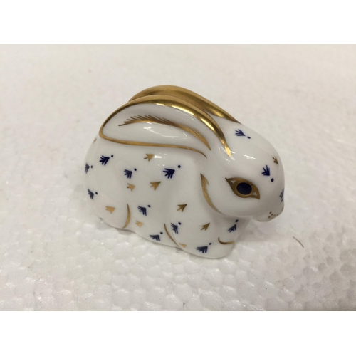 777 - A ROYAL CROWN DERBY RABBIT STOPPER