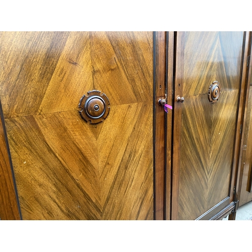 2475 - A VICTORIAN MAHOGANY TWO DOOR WARDROBE, 60