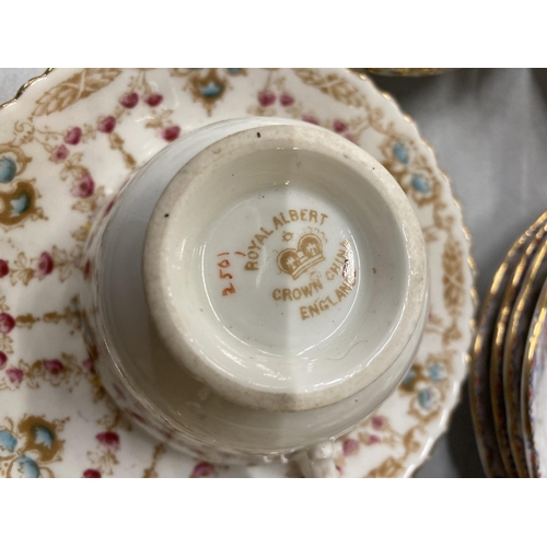 229 - A QUANTITY OF CHINA CUPS, SAUCERS, ETC TO INCLUDE ROYAL ALBERT 'PETIT POINT'