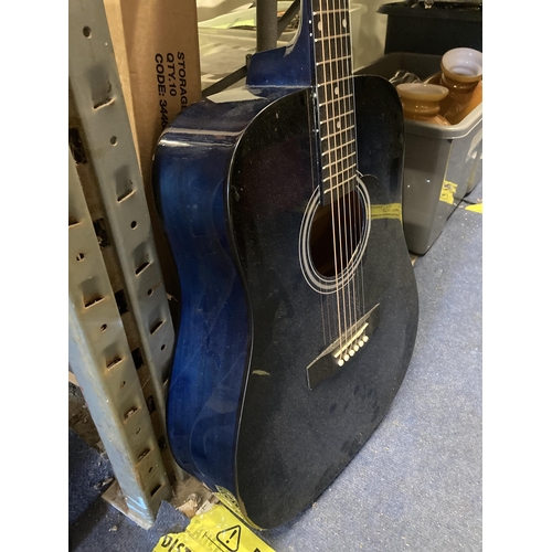 237 - A MARTIN SMITH ACOUSTIC GUITAR IN MIDNIGHT BLUE