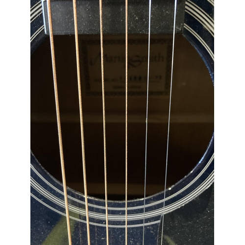 237 - A MARTIN SMITH ACOUSTIC GUITAR IN MIDNIGHT BLUE