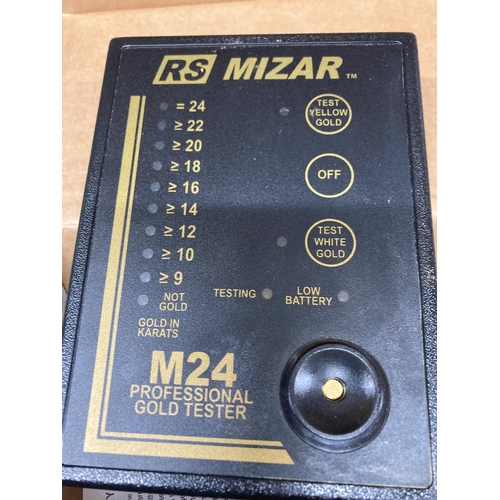 291 - A MIZAR PROFESSIONAL GOLD TESTER PLUS A TABLE LAMP BASE