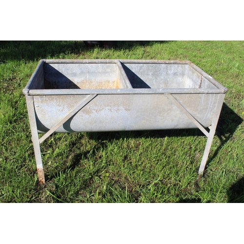 13 - A DOUBLE WASH UP TROUGH 4' LONG + VAT