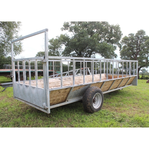 136 - A FEED TRAILER 16' X 6'+ VAT