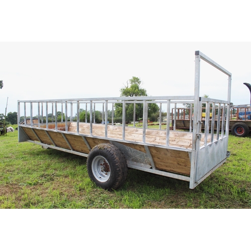 136 - A FEED TRAILER 16' X 6'+ VAT