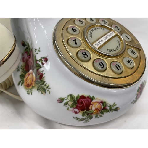 143A - A ROYAL ALBERT 'OLD COUNTRY ROSES' TELEPHONE