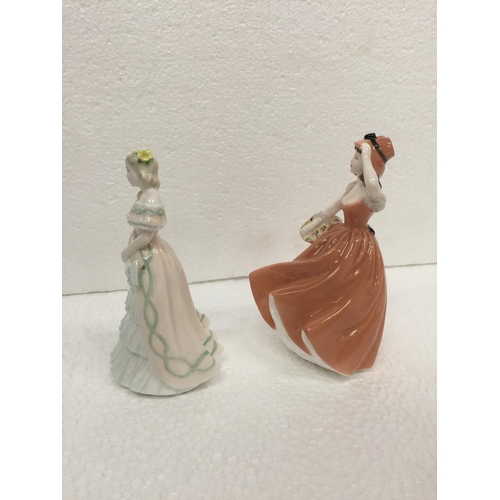 901 - TWO SMALL COALPORT FIGURES