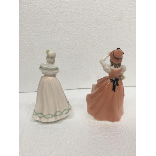 901 - TWO SMALL COALPORT FIGURES