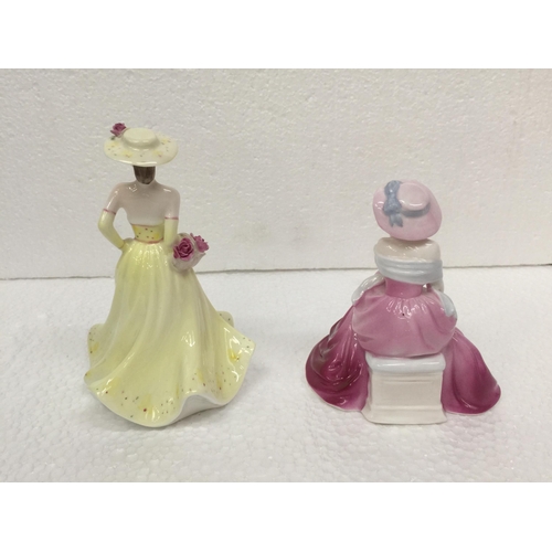 902 - TWO SMALL COALPORT FIGURES