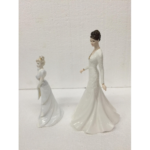 904 - TWO COALPORT FIGURES HAPPY BIRTHDAY AND PEARL