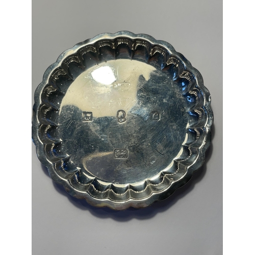 574 - A HALLMARKED BIRMINGHAM SILVER PIN TRAY GROSS WEIGHT 35.9 GRAMS