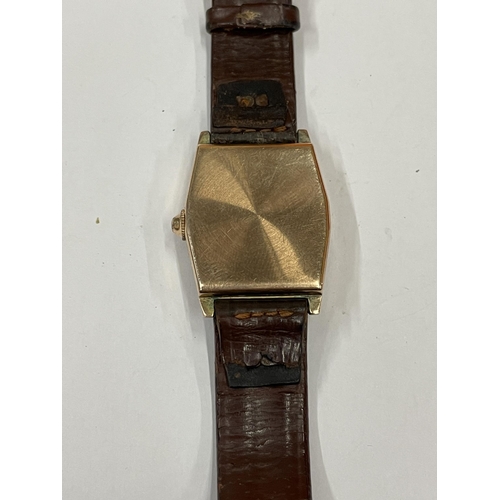 586 - A 9 CARAT GOLD H SAMUEL ACME WRISTWATCH APPROX WEIGHT 4 GRAMS