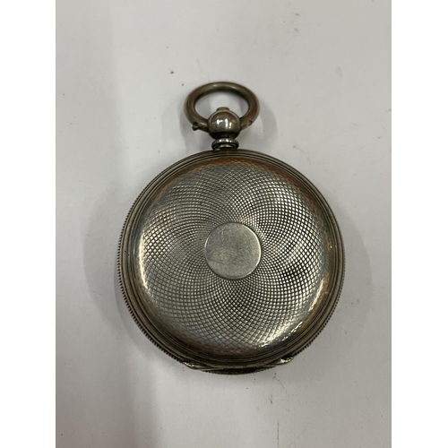 593 - AN R HELLIWELL No.86013 MARKED FINE SILVER LADIES POCKET WATCH