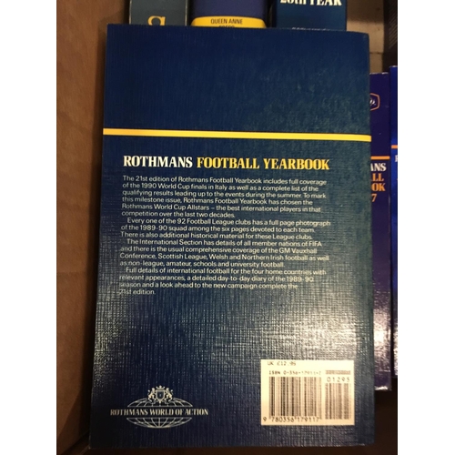 1057 - ELEVEN COPIES OF ROTHMAN'S FOOTBALL YEAR BOOK