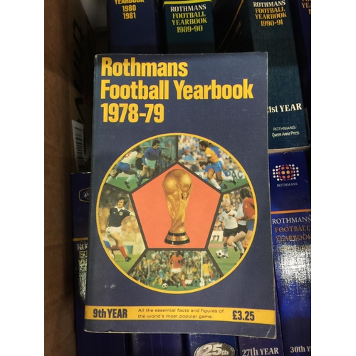 1057 - ELEVEN COPIES OF ROTHMAN'S FOOTBALL YEAR BOOK