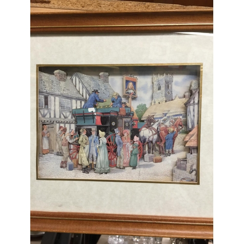 1087 - TWO 3-D PICTURES OF VICTORIAN STREET LIFE