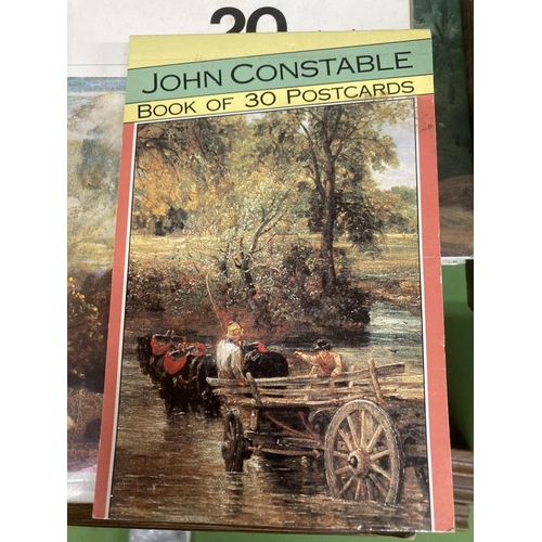 1112 - A CONSTABLE'S ENGLISH LANDSCAPE SCENERY BOOK, CONSTABLE POSTCARDS, ETC