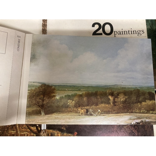 1112 - A CONSTABLE'S ENGLISH LANDSCAPE SCENERY BOOK, CONSTABLE POSTCARDS, ETC