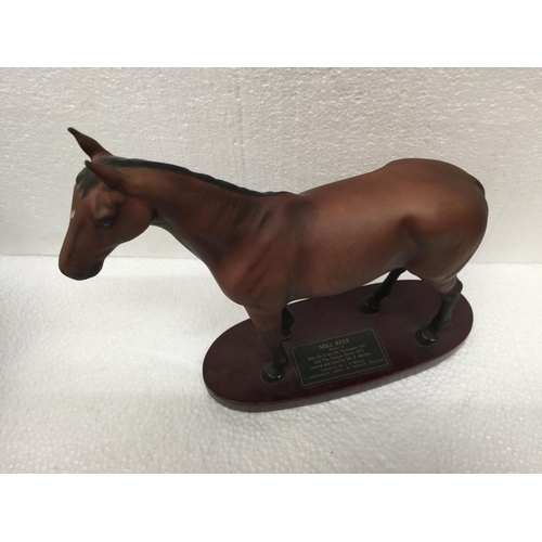 760 - A BESWICK FINE ART MODEL OF 'MILL REEF'  WINNER OF PRIX DE L'ARC DE TRIOMPHE 1971 AND THE EPSOM DERB... 