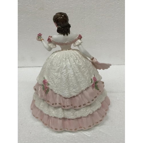 764 - A COALPORT HEIRLOOM FIGURINE OF THE YEAR 1997 'OLIVIA' LIMITED EDITION