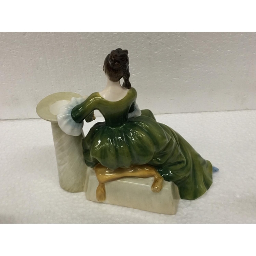 766 - THREE ROYAL DOULTON FIGURES TO INCLUDE SECRET THOUGHTS HN 2382, LYNSEY HN 3043 AND FIGURE OF THE MON... 