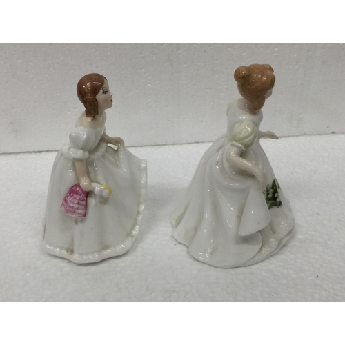 766 - THREE ROYAL DOULTON FIGURES TO INCLUDE SECRET THOUGHTS HN 2382, LYNSEY HN 3043 AND FIGURE OF THE MON... 