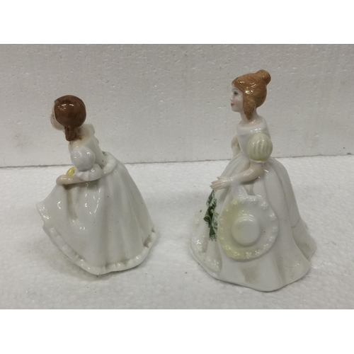 766 - THREE ROYAL DOULTON FIGURES TO INCLUDE SECRET THOUGHTS HN 2382, LYNSEY HN 3043 AND FIGURE OF THE MON... 