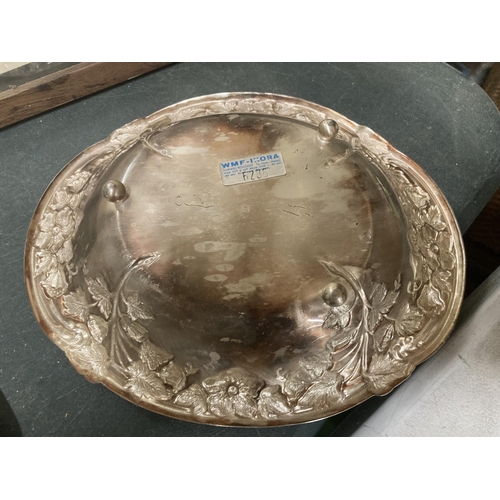 965 - A WMF GERMANY ORNATE SILVER PLATED DISH