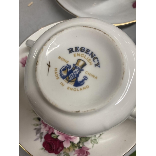 978 - A QUANTITY OF CHINA AND GLASSWARE TO INCLUDE ROYAL ALBERT 'MARGEURITE' TRIOS, ETC