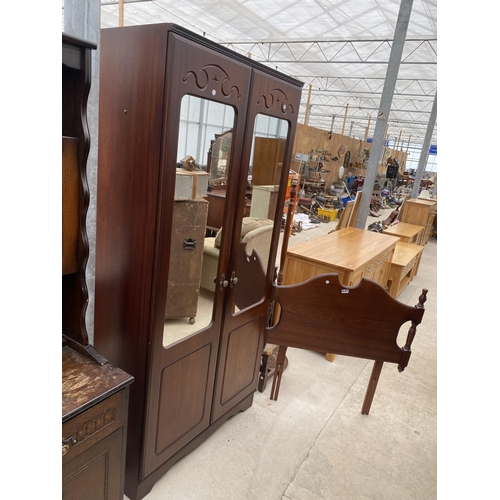 2489 - A ROSSMORE MIRROR-DOOR WARDROBE, 36