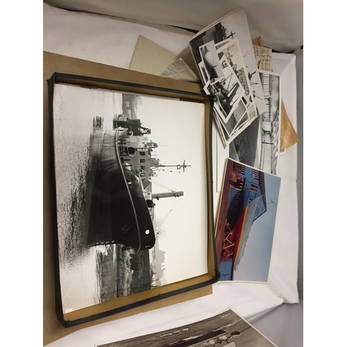 529 - A LARGE COLLECTION OF BLACK AND WHITE PHOTOGRAPHS OF SHIP CONSTRUCTION BY ISAAC PIMBLOTT AND SONS OF... 