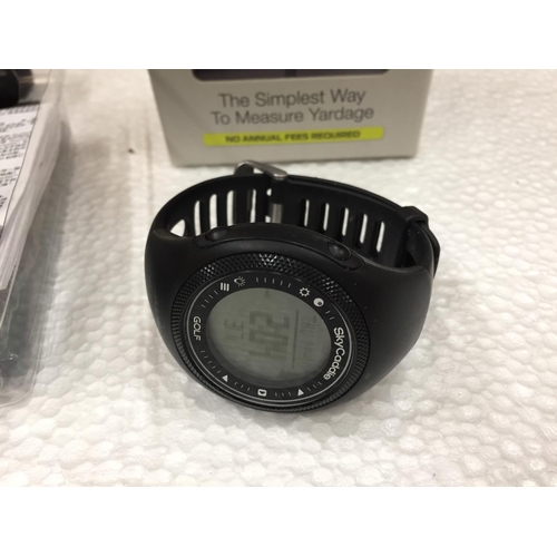 752 - A GPS GOLF WATCH IN A BOX SEEN WORKING BUT NO WARRANTY