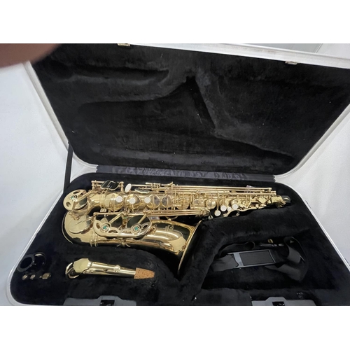 3 - AN EARLHAM PROFESSIONAL SERIES TWO SAXAPHONE IN CASE