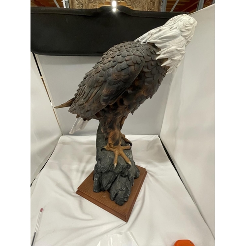 51A - A LARGE RESIN FIGURE OF A BALD EAGLE HEIGHT