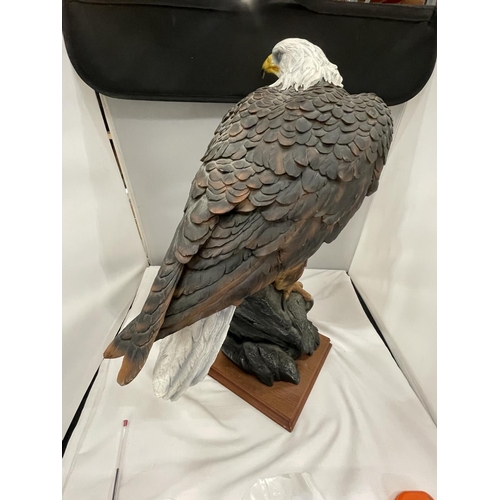 51A - A LARGE RESIN FIGURE OF A BALD EAGLE HEIGHT