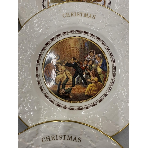 106 - SIX COALPORT CHRISTMAS PLATES FROM 1976 TO 1981