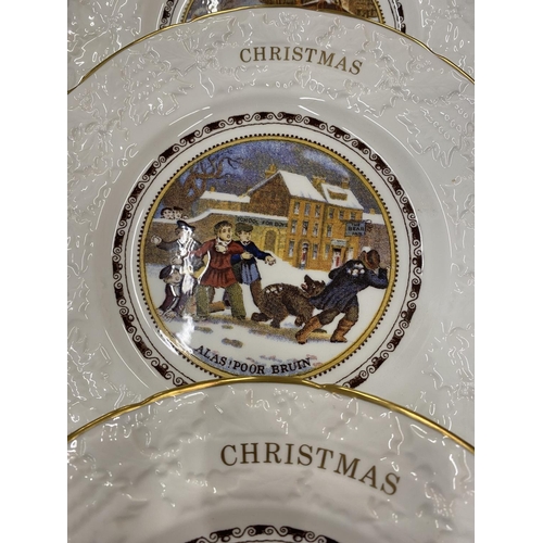 106 - SIX COALPORT CHRISTMAS PLATES FROM 1976 TO 1981