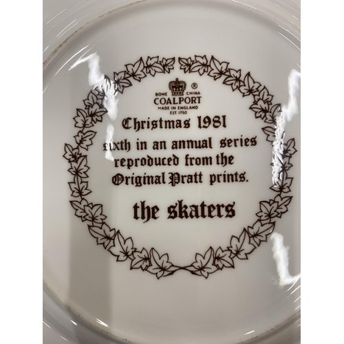 106 - SIX COALPORT CHRISTMAS PLATES FROM 1976 TO 1981