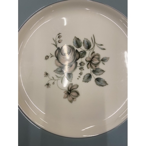 107 - A ROYAL DOULTON 'ROSE ELEGANS' PART DINNER SERVICE TO INCLUDE DINNER PLATES, SERVING BOWLS, DESSERT ... 