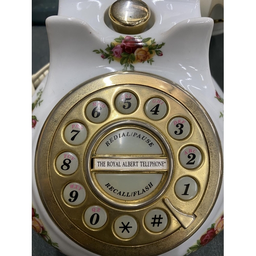 142 - A ROYAL ALBERT 'OLD COUNTRY ROSES' TELEPHONE