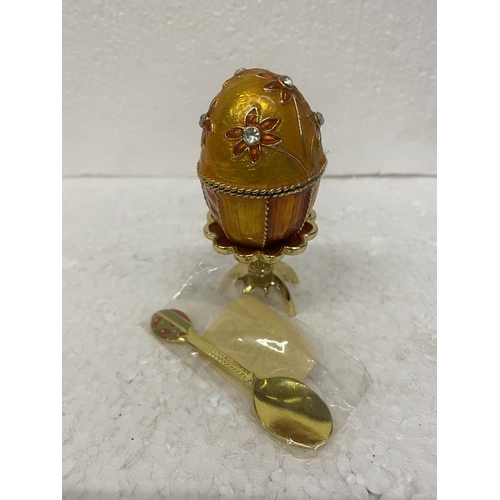 78 - TWO ATLAS EDITIONS DECORATIVE EGGS - BOXED