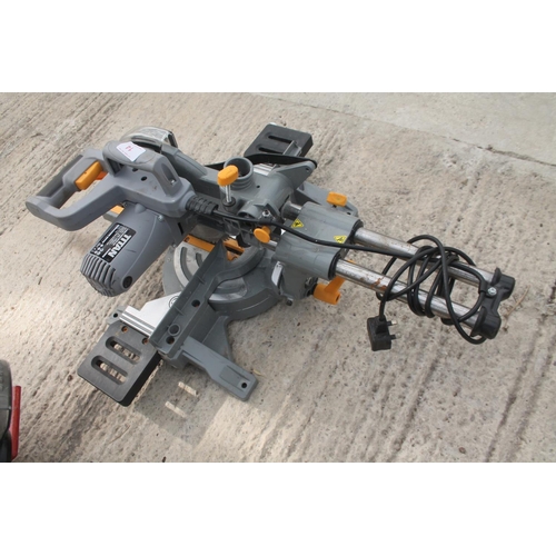 14 - TITAN MITRE SAW - NO VAT