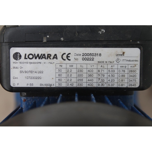 15 - LOWARA PUMP - NO VAT