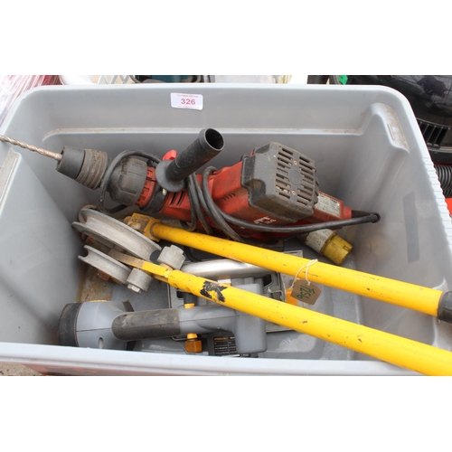 326 - PIPE BENDER, HILTI GUN & TOOLTEC CIRCULAR SAW  NO  VAT